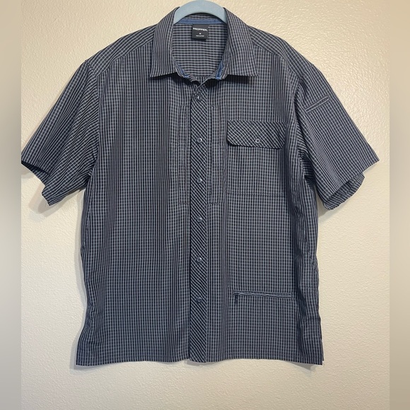 Propper tactical, navy blue Casual Button Down Shirt with Relaxed Fit - Picture 1 of 9
